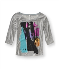 Aeropostale Womens Woman Guitar Graphic T-Shirt