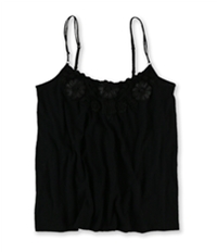 Aeropostale Womens Floral Applique Cami Tank Top