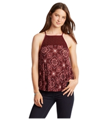 Aeropostale Womens Crochet Handkerchief Hem Tank Top