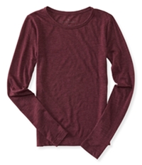 Aeropostale Womens Long Sleeve Basic T-Shirt