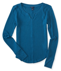 Aeropostale Womens Waffle-Knit Pullover Sweater