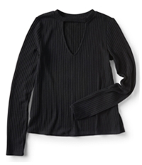 Aeropostale Womens Choker Pullover Blouse
