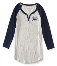 Aeropostale Womens Nyc Athletics Henley Shirt