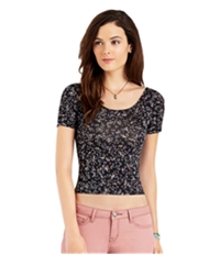 Aeropostale Womens Floral Bodycon Graphic T-Shirt