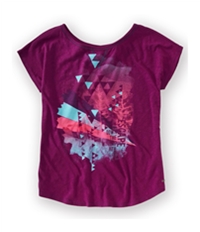 Aeropostale Womens Geometric Print Oversized Graphic T-Shirt