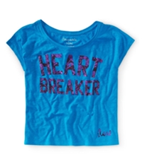Aeropostale Womens Foil Hearbreaker Graphic T-Shirt