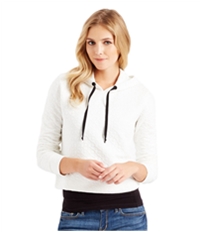 Aeropostale Womens Circle Crop Hoodie Sweatshirt
