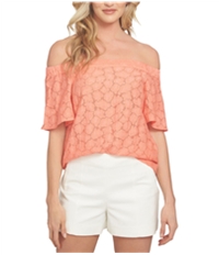 1.State Womens Flounce Knit Blouse, TW1