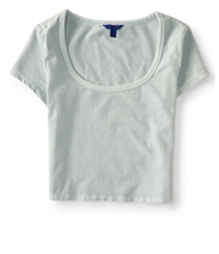 Aeropostale Womens Washed Bodycon Basic T-Shirt