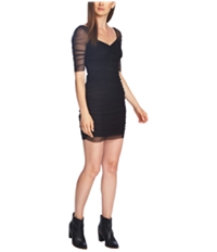 1.State Womens Ruched Sleeve Bodycon Dress