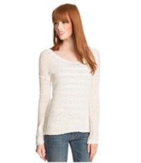 Aeropostale Womens Sheer Hi-Lo Knit Sweater, TW1