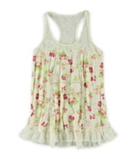 Aeropostale Womens Floral Lace Tank Top, TW3