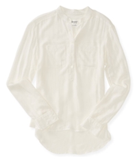 Aeropostale Womens Semi-Sheer Henley Shirt