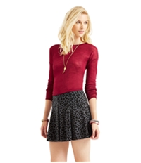 Aeropostale Womens Animal Print Mini Skirt