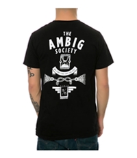 Ambig Mens The Concealed Back Hit Graphic T-Shirt