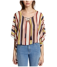 Sanctuary Clothing Womens Striped Knit Blouse