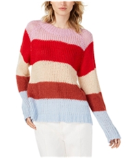 J.O.A. Womens Multi Stripe Knit Sweater
