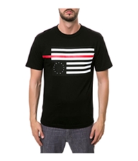 Black Scale Mens The Rebel Red Flag Graphic T-Shirt