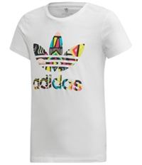 Adidas Girls Slim-Fit Graphic T-Shirt