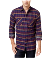 Weatherproof Mens Vintage Plaid Flannel Button Up Shirt