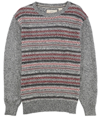 Weatherproof Mens Fair Isle Stripe Knit Sweater