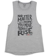 Reebok Womens Heathered Graphic Muscle Tank Top