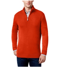 Geoffrey Beene Mens Ribbed Yoke 1/4 Zip Pullover Sweater