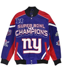 Nfl Mens Ny Giants Super Bowl Champions Varsity Jacket