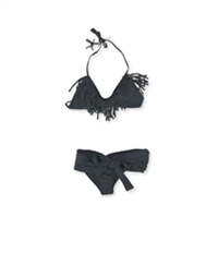 Raisins Womens Fringe High Low 2 Piece Bikini