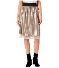 Free People Womens Sequined Midi Skirt