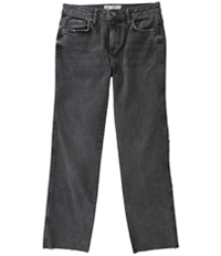 Free People Womens Clean Girlfriend Straight Leg Jeans, TW1