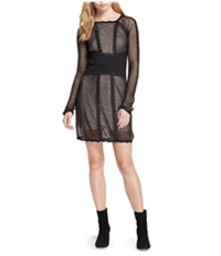 Free People Womens Mixed Media A-Line Dress