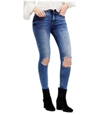 Free People Womens Busted Knee Skinny Fit Jeans, TW3