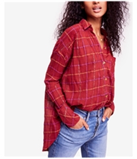 Free People Womens Break My Stride Button Up Shirt