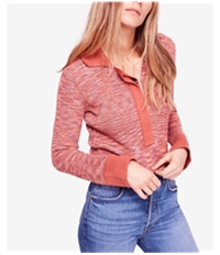 Free People Womens Making Memories Henley Sweater, TW1