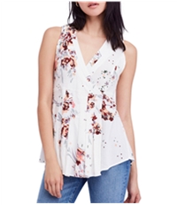 Free People Womens Back To Basic Wrap Blouse
