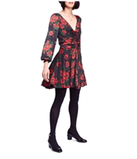 Free People Womens Floral Fit & Flare Dress, TW1