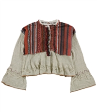 Free People Womens Meadow Lakes Knit Sweater