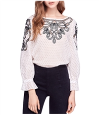 Free People Womens Everything I Know Peasant Blouse