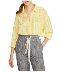 Free People Womens Loveland Button Up Shirt, TW2
