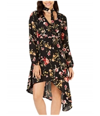 Project 28 Womens Choker Asymmetrical Dress