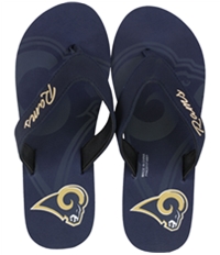 Forever Collectibles Womens La Rams Flip Flop Sandals, TW1