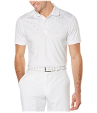 Pga Tour Mens Printed Rugby Polo Shirt, TW1