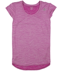 Reebok Womens Marled Jersey Basic T-Shirt