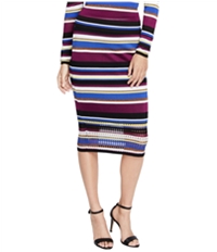 Rachel Roy Womens Striped Sweater Pencil Skirt