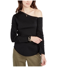 Rachel Roy Womens One Shoulder Ls Knit Blouse