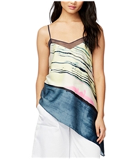 Rachel Roy Womens Crepe Knit Blouse