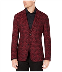 Ryan Seacrest Mens Jacquard Two Button Blazer Jacket