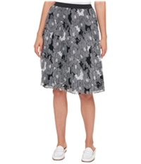 Tommy Hilfiger Womens Pleated Chiffon A-Line Skirt
