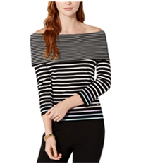 Tommy Hilfiger Womens Contrast Stripe Knit Sweater